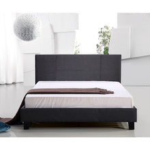 Load image into Gallery viewer, Double Linen Fabric Bed Frame Grey