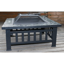 Load image into Gallery viewer, 18" Square Metal Fire Pit Outdoor Heater