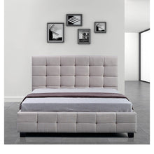 Load image into Gallery viewer, Linen Fabric Double Deluxe Bed Frame Beige