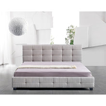 Load image into Gallery viewer, Linen Fabric King Deluxe Bed Frame Beige