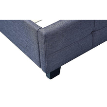 Load image into Gallery viewer, Linen Fabric King Deluxe Bed Frame Grey