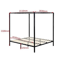 Load image into Gallery viewer, 4 Four Poster King Bed Frame