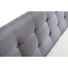 Load image into Gallery viewer, Double Linen Fabric Deluxe Bed Frame Grey