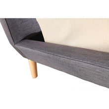 Load image into Gallery viewer, Queen Linen Fabric Deluxe Bed Frame Grey