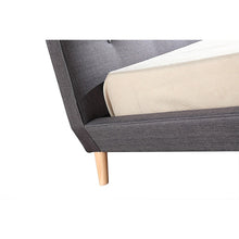 Load image into Gallery viewer, King Linen Fabric Deluxe Bed Frame Grey