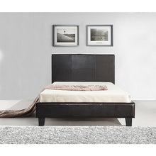 Load image into Gallery viewer, King Single PU Leather Bed Frame Brown