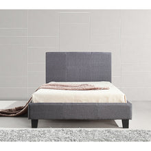 Load image into Gallery viewer, King Single Linen Fabric Bed Frame Grey