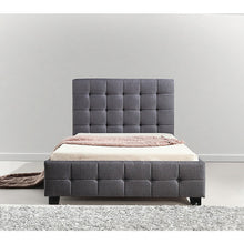 Load image into Gallery viewer, King Single Linen Fabric Deluxe Bed Frame Grey