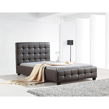 Load image into Gallery viewer, King Single PU Leather Deluxe Bed Frame Brown
