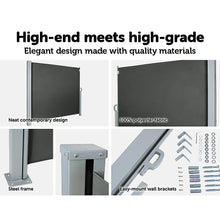 Load image into Gallery viewer, 1.8X3M Retractable Side Awning Shade