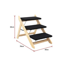 Load image into Gallery viewer, 3 Steps Portable Dog Cat Pet Stairs