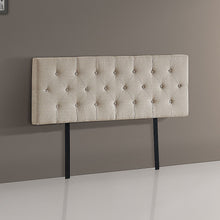 Load image into Gallery viewer, Linen Fabric Double Bed Deluxe Headboard Bedhead - Beige