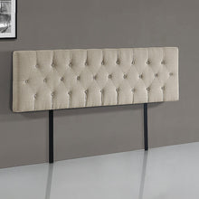 Load image into Gallery viewer, Linen Fabric King Bed Deluxe Headboard Bedhead - Beige