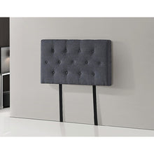 Load image into Gallery viewer, Linen Fabric Single Bed Deluxe Headboard Bedhead - Grey