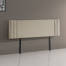 Load image into Gallery viewer, Linen Fabric King Bed Deluxe Headboard Bedhead - Beige