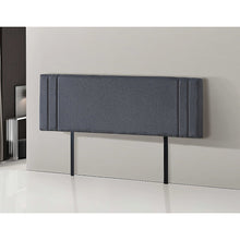 Load image into Gallery viewer, Linen Fabric King Bed Deluxe Headboard Bedhead - Grey