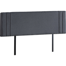 Load image into Gallery viewer, Linen Fabric King Bed Deluxe Headboard Bedhead - Grey