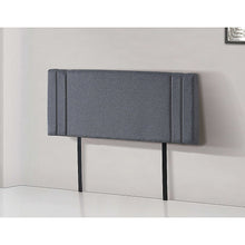 Load image into Gallery viewer, Linen Fabric Double Bed Deluxe Headboard Bedhead - Grey