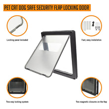 Load image into Gallery viewer, Pet Cat Dog Safe Security Flap Locking Door
