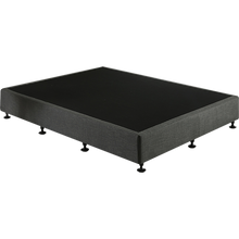 Load image into Gallery viewer, Palermo Queen Ensemble Bed Base Platinum Graphite Linen Fabric