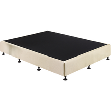 Load image into Gallery viewer, Palermo Queen Ensemble Bed Base Platinum Natural Sand Linen Fabric