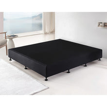 Load image into Gallery viewer, Palermo King Ensemble Bed Base Midnight Black Linen Fabric