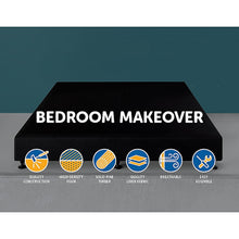 Load image into Gallery viewer, Palermo King Ensemble Bed Base Midnight Black Linen Fabric