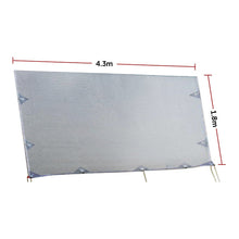 Load image into Gallery viewer, 4.3m Caravan Privacy Screen Side Sunscreen Sun Shade for 15' Roll Out Awning