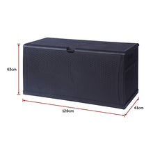 Load image into Gallery viewer, 450L Patio Deck Box Outdoor Storage Plastic Bench Box