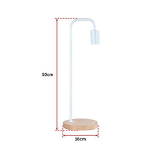 Load image into Gallery viewer, Modern Table lamp Desk Light Timber Base Bedside Bedroom White