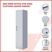 Load image into Gallery viewer, One-Door Office Gym Shed Clothing Locker Cabinet