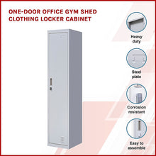 Load image into Gallery viewer, One-Door Office Gym Shed Clothing Locker Cabinet