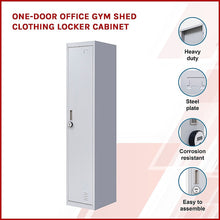 Load image into Gallery viewer, One-Door Office Gym Shed Clothing Locker Cabinet