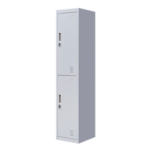 Load image into Gallery viewer, 2-Door Vertical Locker for Office Gym Shed School Home Storage