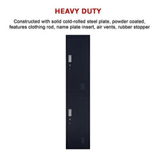 Load image into Gallery viewer, 2-Door Vertical Locker for Office Gym Shed School Home Storage