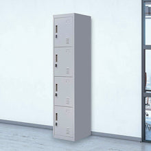Load image into Gallery viewer, 4-Door Vertical Locker for Office Gym Shed School Home Storage