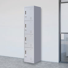 Load image into Gallery viewer, 4-Door Vertical Locker for Office Gym Shed School Home Storage
