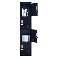Load image into Gallery viewer, 4-Door Vertical Locker for Office Gym Shed School Home Storage
