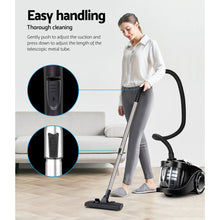 Load image into Gallery viewer, Devanti Bagless Cyclone Cyclonic Vac Home Office Car 2200W Black Vacuum Cleaner
