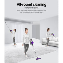 Load image into Gallery viewer, Devanti Corded Handheld Bagless Vacuum Cleaner - Purple and Silver