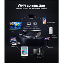 Load image into Gallery viewer, Devanti Mini Video Projector Wifi USB HDMI Portable HD 1080P Home Projector
