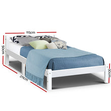 Load image into Gallery viewer, Artiss Bed Frame King Single Size Wooden Mattress Base Timber Platform