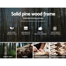 Load image into Gallery viewer, Artiss Bed Frame Queen Wooden Bed Base Frame Size Timber Mattress Platform