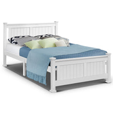Load image into Gallery viewer, Double Size Wooden Bed Frame - White