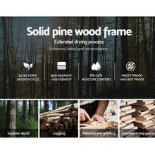 Load image into Gallery viewer, Single Size Wooden Bed Frame - White