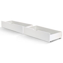 Load image into Gallery viewer, Artiss Set of 2 Bed Frame Storage Drawers Timber Trundle for Wooden Bed Frame Base White