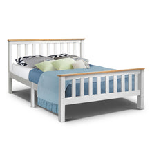 Load image into Gallery viewer, Double Wooden Timber Base Kids Bed Frame