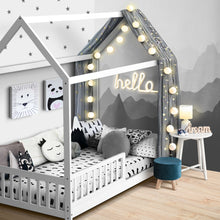 Load image into Gallery viewer, Artiss Wooden Bed Frame Single Size Timber Mattress Base Pine Platform White ROCK