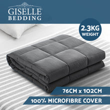 Load image into Gallery viewer, Kids 2.3KG Heavy Gravity Blankets Microfibre Cover Comfort Calming Grey Weighted Blanket