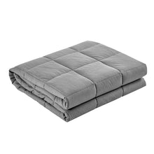 Load image into Gallery viewer, 7KG Microfibre Gravity Relaxing Calming Adult Light Grey Weighted Blanket
